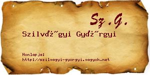 Szilvágyi Györgyi névjegykártya