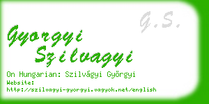 gyorgyi szilvagyi business card